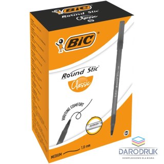 Bic Długopis olejowy Round Stic wkład czarny 0,4mm Bic (920568)