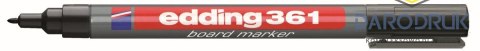 Edding Marker suchościeralny 361 wkład czarny 1,0mm igłowa końcówka Edding