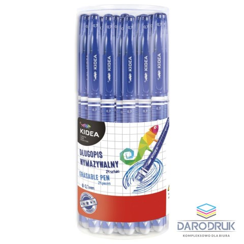 Kidea Długopis wymazywalny wkład niebieski 0,7mm Kidea (DWKA)