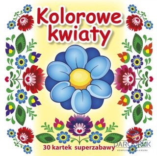 Kolorowanka Kolorowe kwiaty