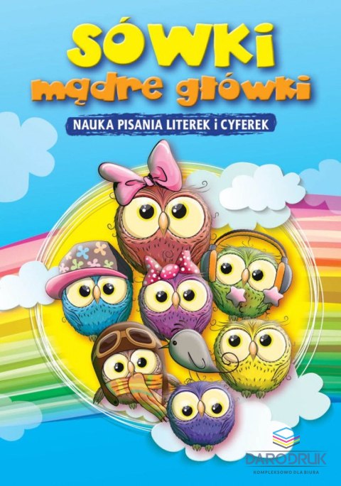 Kolorowanka Sówki mądre główki