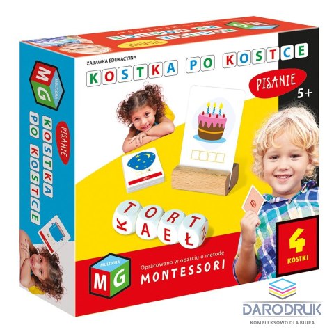 Multigra Gra edukacyjna KOSTKA PO KOSTCE - PISANIE 4 KOSTKI Multigra