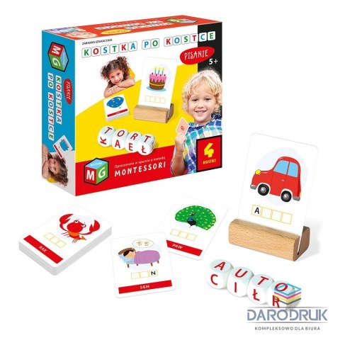 Multigra Gra edukacyjna KOSTKA PO KOSTCE - PISANIE 4 KOSTKI Multigra