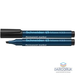 Schneider Marker permanentny Maxx 133 wkład czarny 4,0mm ścięta końcówka Schneider (SR113301)