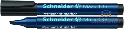 Schneider Marker permanentny Maxx 133 wkład czarny 4,0mm ścięta końcówka Schneider (SR113301)