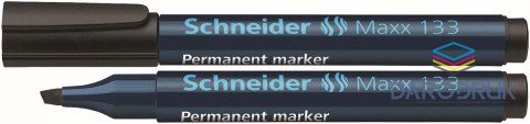 Schneider Marker permanentny Maxx 133 wkład czarny 4,0mm ścięta końcówka Schneider (SR113301)