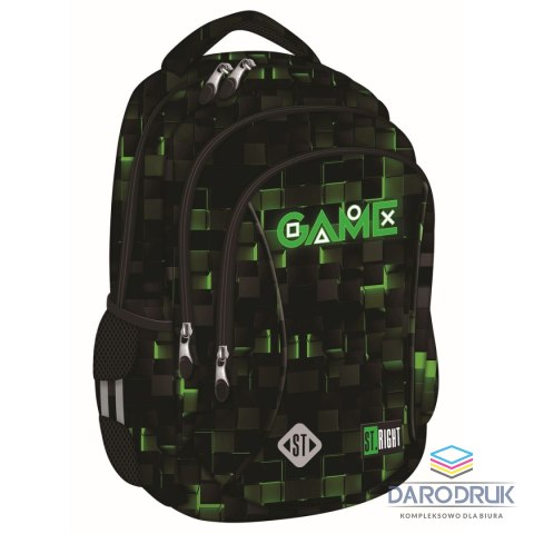 St.Right Plecak GREEN GAME 3-KOMORY St.Right (BP-26)