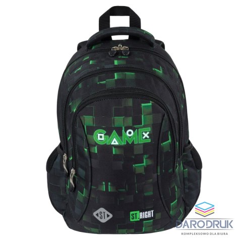 St.Right Plecak GREEN GAME 3-KOMORY St.Right (BP-26)