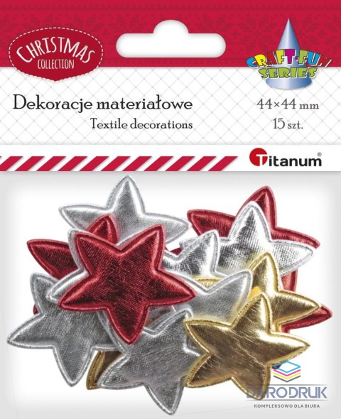 Titanum Ozdoba materiałowa Craft-Fun Series gwiazdki Titanum (BY224)