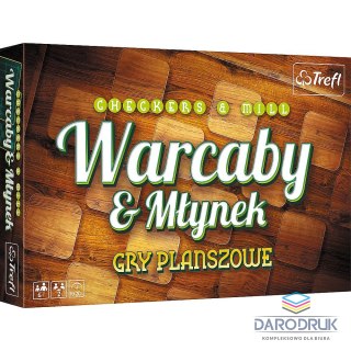 Trefl Gra planszowa Warcaby/Młynek klasyczne 01681 Warcaby / Młynek Trefl (01681)