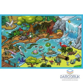 Trefl Puzzle Trefliki W krainie zwierząt 2x70 el. Trefl (34445)