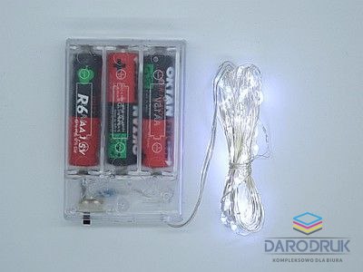 Adar Lampki świąteczne białe 5m Adar (511873)