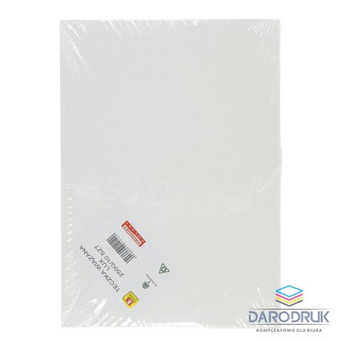 Barbara Teczka kartonowa wiązana lux A4 biała 250g Barbara