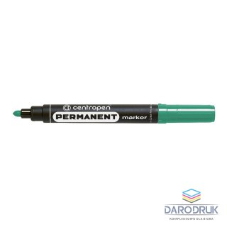 Centropen Marker permanentny wkład zielony 2,5mm okrągła końcówka Centropen