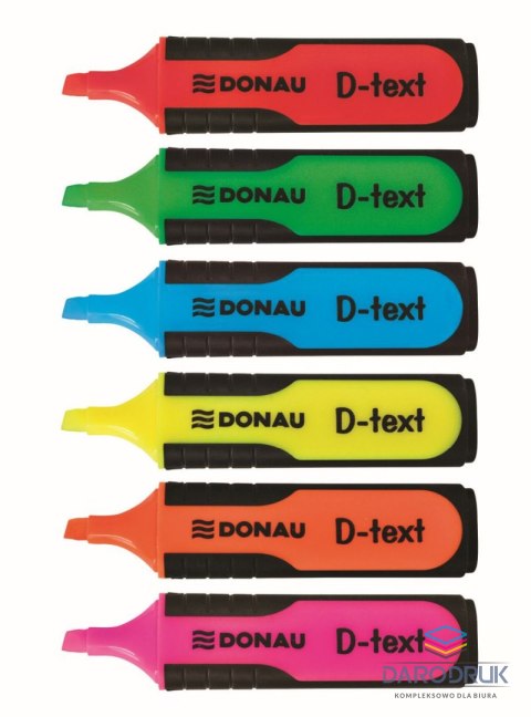 Donau Zakreślacz D-Text wkład pomarańczowy 1,0-5,0mm Donau (7358001PL-12)