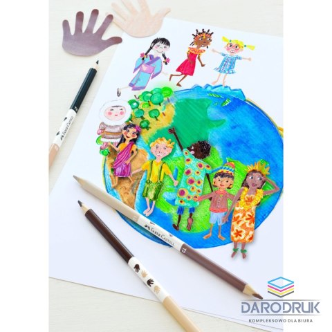 Faber Castell Kredki ołówkowe Children of the world 12+3 kol. Faber Castell (511514 FC)