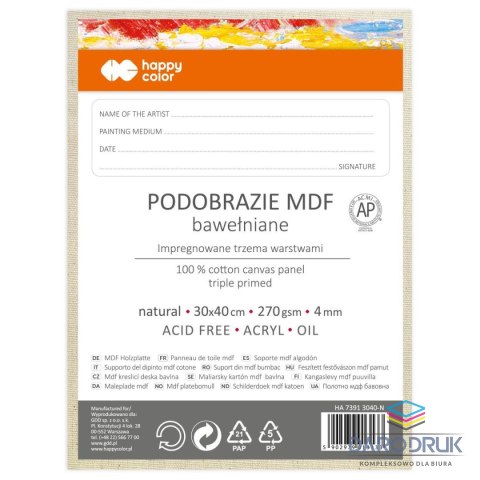 Happy Color Podobrazie naturalne [mm:] 300x400 Happy Color (HA 7391 3040-N)