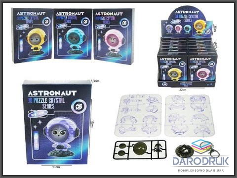 Hipo Brelok puzzle astronauta 4 kolory Hipo (H13550)