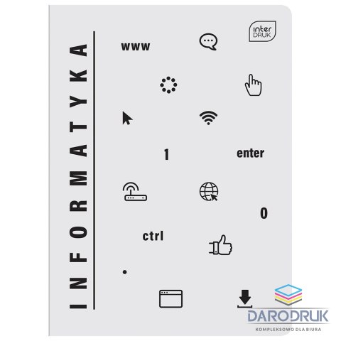 Interdruk Zeszyt A5 UV A5 60# 60k. 70g krata Interdruk (Informatyka)
