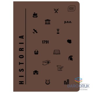 Interdruk Zeszyt A5 UV HISTORIA 60k. 70g krata Interdruk (A5/ 60 #)