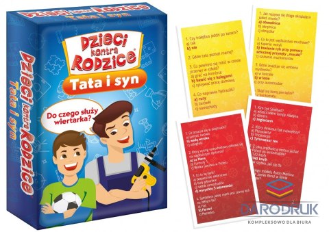 Kangur Gra karciana Dzieci kontra rodzice Tata i syn Kangur