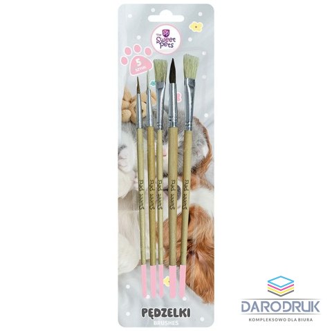 Rexus Pędzel The Sweet Pets z naturalnego włosia Rexus (2334)