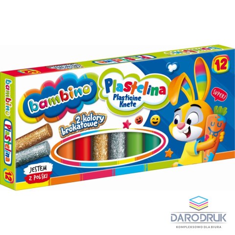 St.Majewski Plastelina 12 kol. BAMBINO mix St.Majewski