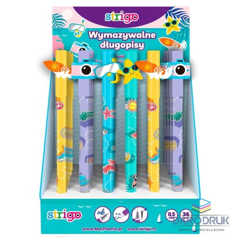 Strigo Długopis HOLIDAYS 5902315577589 wkład niebieski 0,5mm Strigo (SSC195)