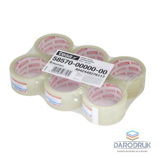 Tesa Taśma pakowa Basic 50x66 [mm x m] przezroczysta Tesa (58570-00000-00)