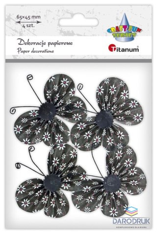 Titanum Ozdoba papierowa Craft-Fun Series motyle 3C Titanum (22YX0825-6B)