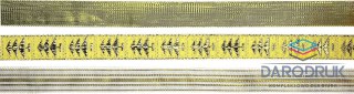 Titanum Wstążka Craft-Fun Series Boże Narodzenie 3 wzory 15x2 [mm x m] biało-złoty Titanum (A-28(4#))