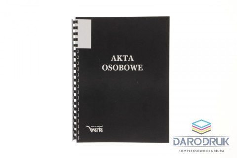 Warta Teczka do akt osobowych A4 ABCDE czarny papier Warta (339-095)