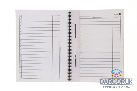 Warta Teczka do akt osobowych A4 ABCDE czarny papier Warta (339-095)