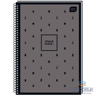 Interdruk Kołozeszyt (kołonotatnik) A4 SOFT TOUCH CHESS 5902277314000 80k. 70g kratka Interdruk (KOŁOZA480STC)