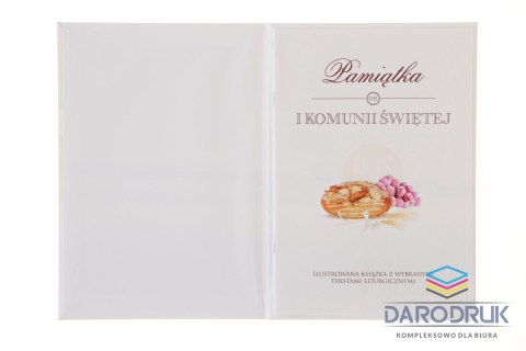 Merigraf Pamiątka z komunii świętej Komunia satyna Merigraf (9788365430205)