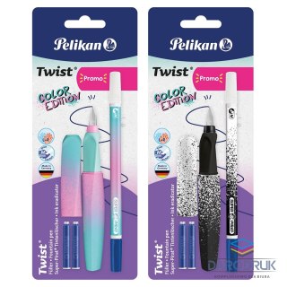 Pelikan Pióro wieczne Twist COLOR EDITION + NABOJE + zmazywacz Pelikan (300010110)