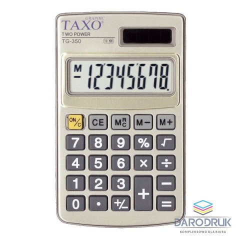Taxo Graphic Kalkulator kieszonkowy TG350 Taxo Graphik 8-pozycyjny