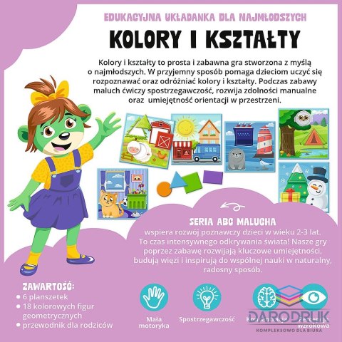 Trefl Gra edukacyjna ABC Malucha kolory i ksztaty Trefl (02904)