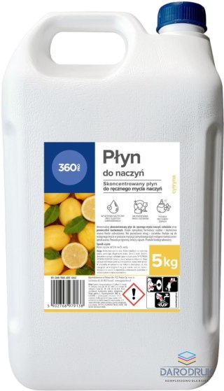 360 Pro Płyn do naczyń premium Cytryna 5000ml 360 Pro