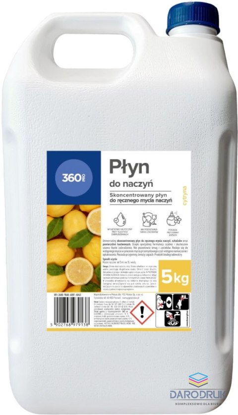 360 Pro Płyn do naczyń premium Cytryna 5000ml 360 Pro