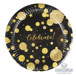 Arpex Talerz jednorazowy Glam Party papier śr. 180mm 8 szt Arpex (DC9111FCZA)