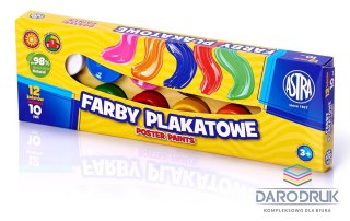 Astra Farby plakatowe kolor: mix 10ml 12 kolor. Astra (83115902)