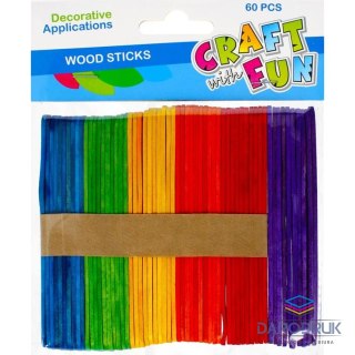 Craft with Fun Patyczki 60 szt Craft with Fun (481025)