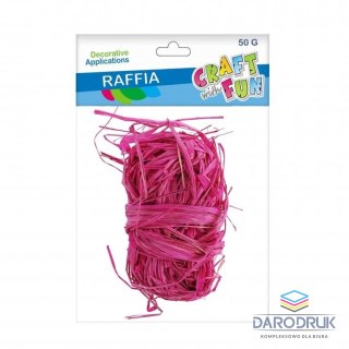Craft with Fun Rafia różowa 50g Craft with Fun (471476)