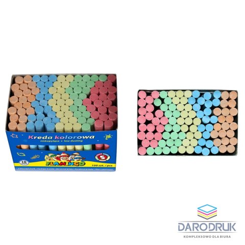 Flamingo Kreda kolor: mix 100 szt Flamingo (58QW100)