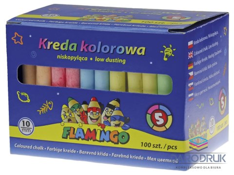 Flamingo Kreda kolor: mix 100 szt Flamingo (58QW100)