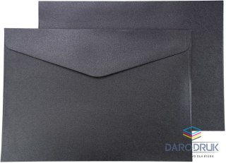 Galeria Papieru Koperta C5 pearl czarny czarna Galeria Papieru (280677) 10 sztuk