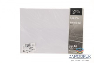 Galeria Papieru Koperta B5 pearl diamentowa biel biała diamentowa Galeria Papieru (280039) 10 sztuk