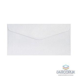 Galeria Papieru Koperta DL pearl diamentowa biel kk biała Galeria Papieru (280139) 10 sztuk