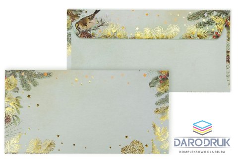 Galeria Papieru Koperta DL złote święta Galeria Papieru (280194) 10 sztuk